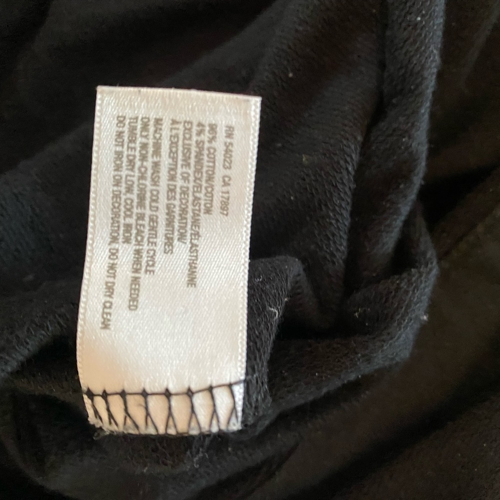 Gap Body Fit Black Tunic Pull String Sweatshirt S… - image 5